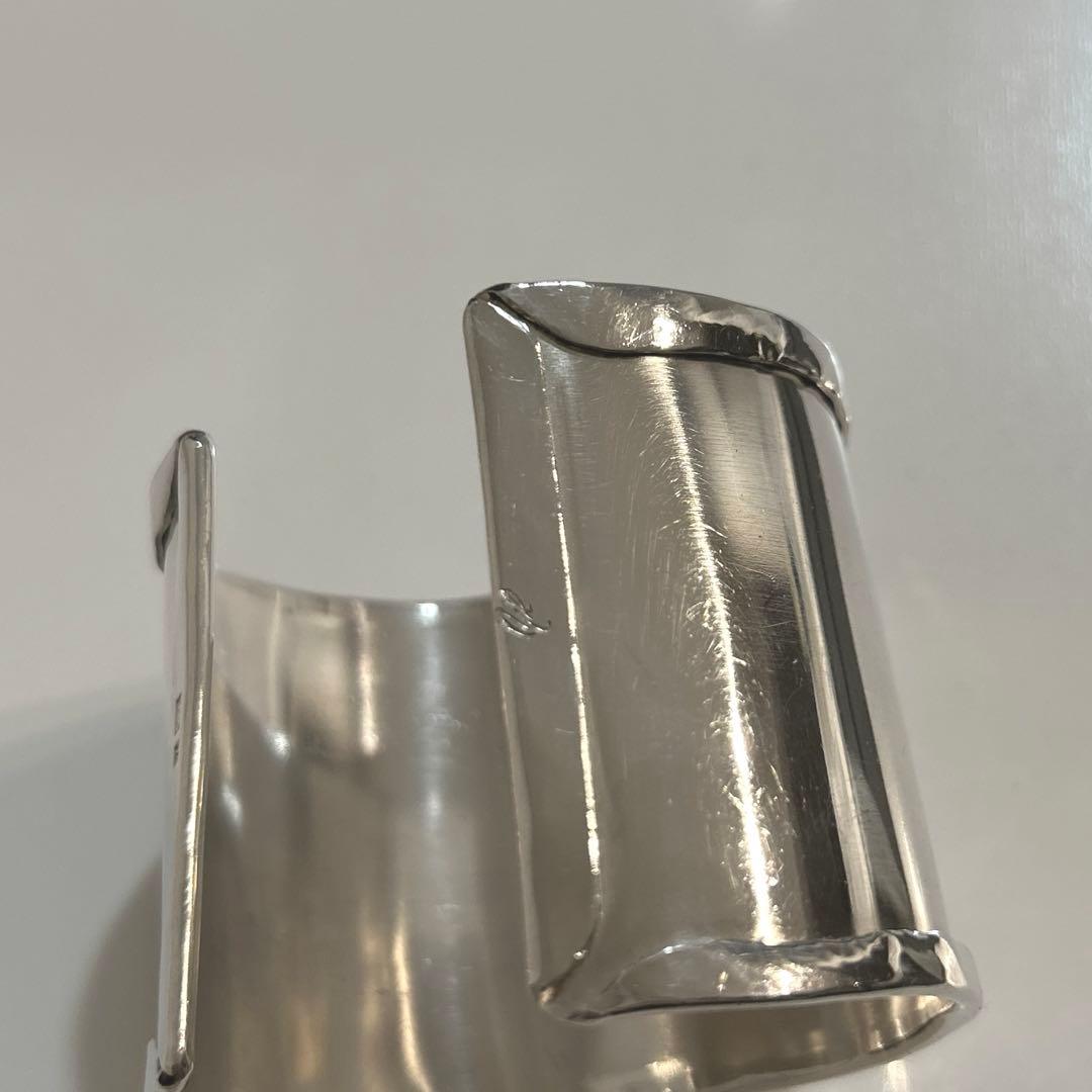 MARIA RUDMAN マリアルドマン　シルバーバングル　幅5cm