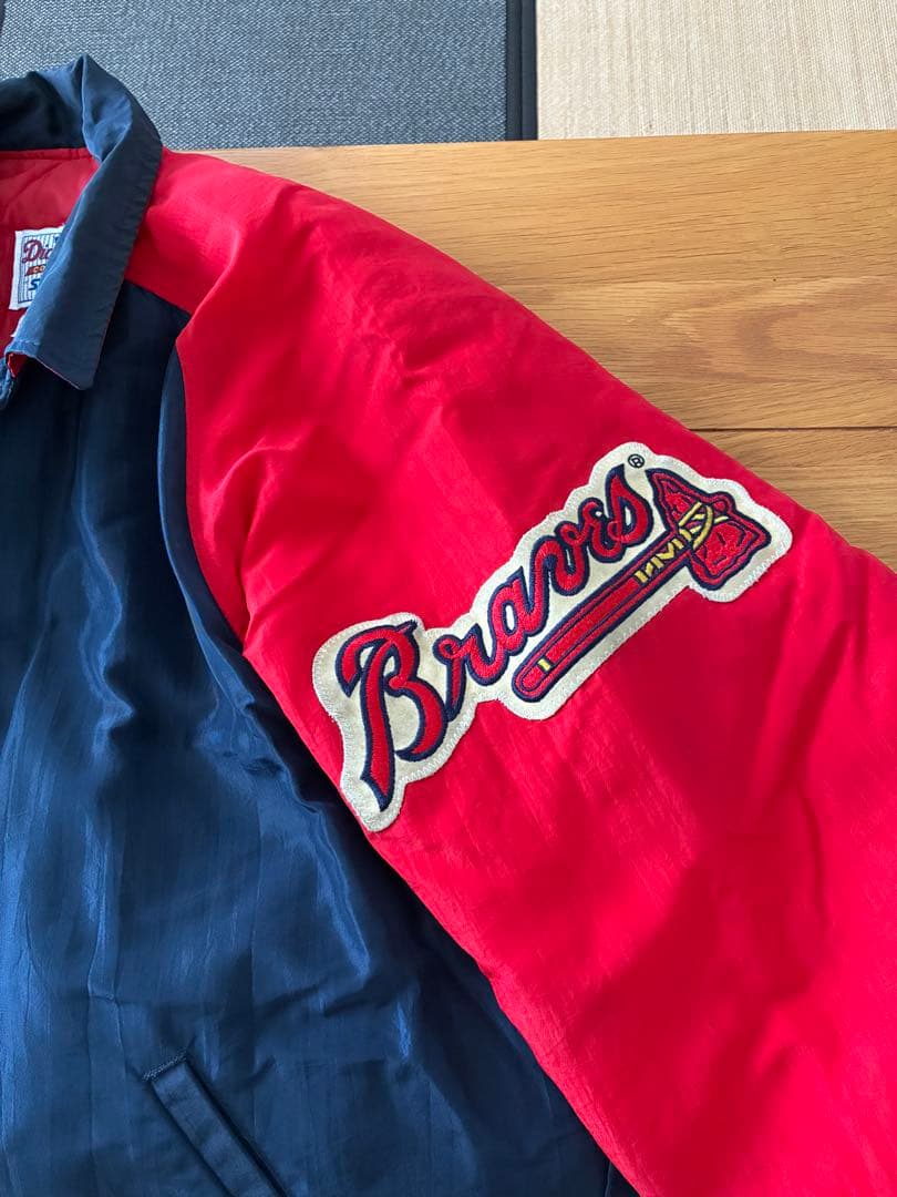 アトランタ・ブレーブス 中綿ジャケット ネイビー/レッド