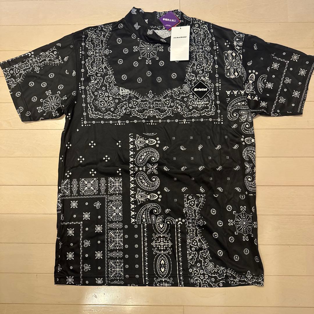 fcrb ニューエラ バンダナ柄 モックネックシャツ