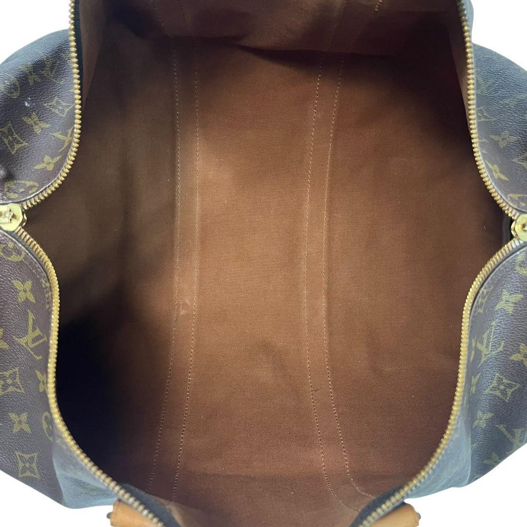 鑑定済　ルイヴィトン　キーポル50　モノグラム　ボストンバッグ　旅行用バッグ　茶