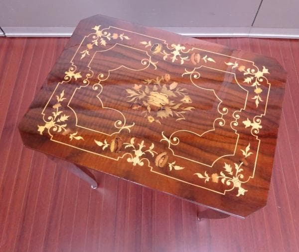 イタリア 象嵌 サイドテーブル コーヒーテーブル