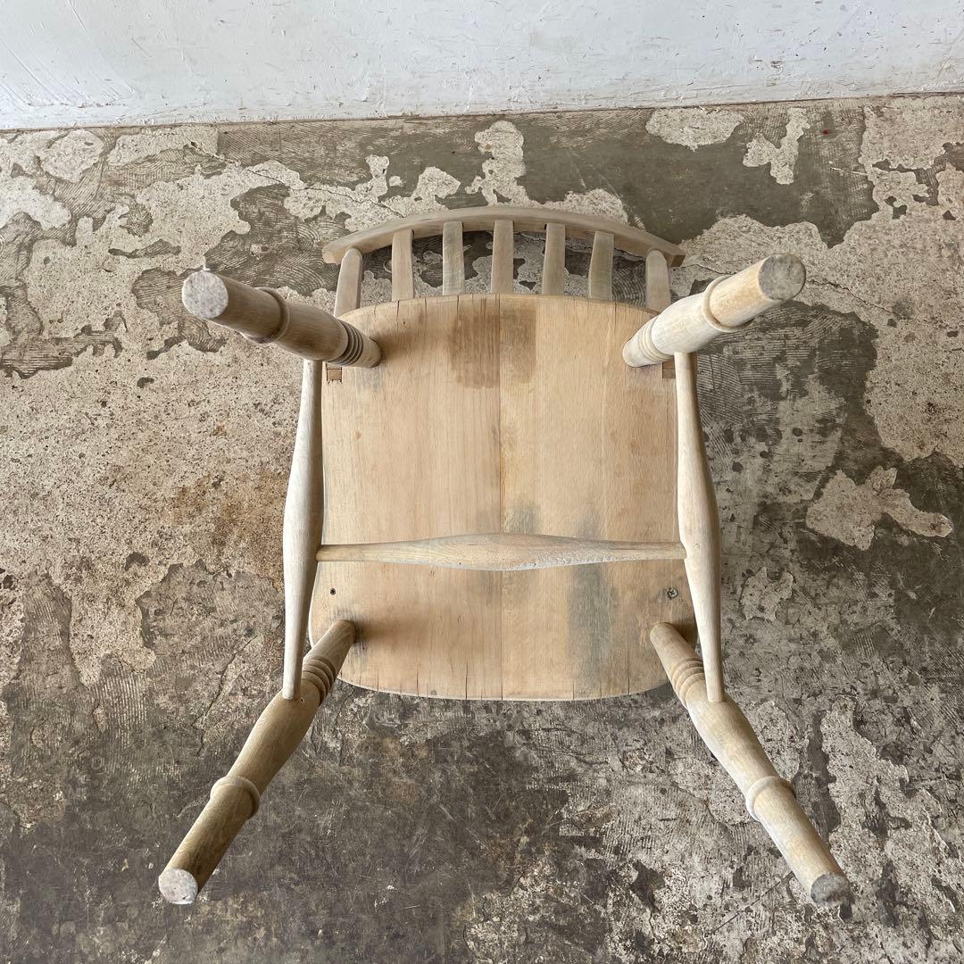 ビンテージ ハイバックアームチェア カフェ アームチェア 剥離