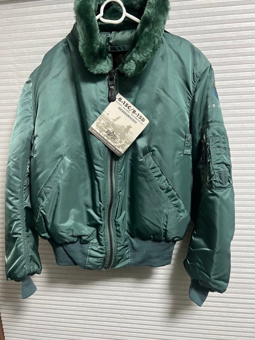 B-15D フライトジャケット 90s USA製 アルファ社　50s復刻