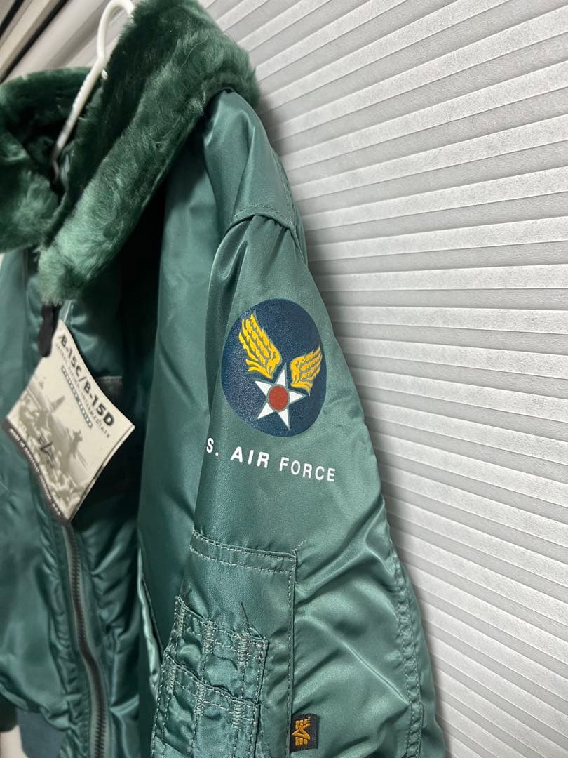 B-15D フライトジャケット 90s USA製 アルファ社　50s復刻