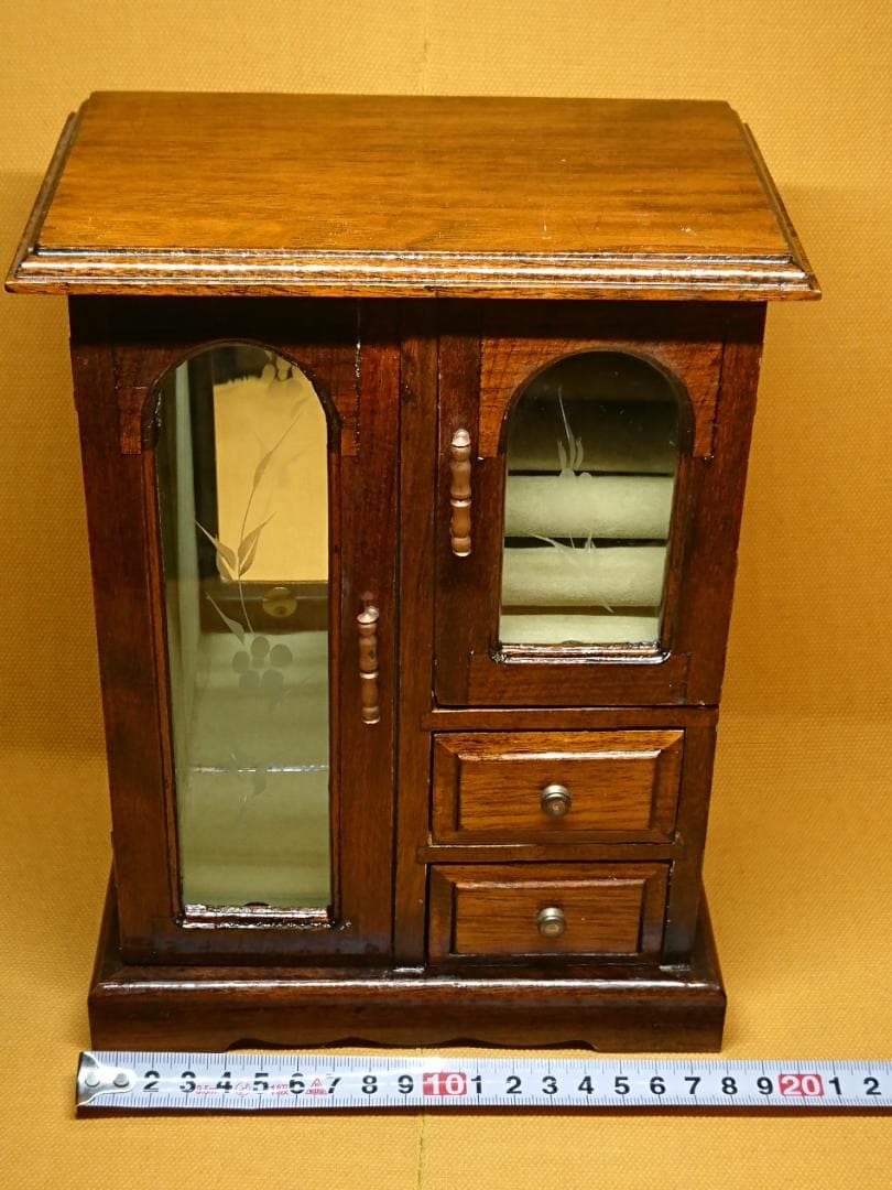 アクセサリーケース　天然木　置物　インテリア　工芸品　美術品　A3061