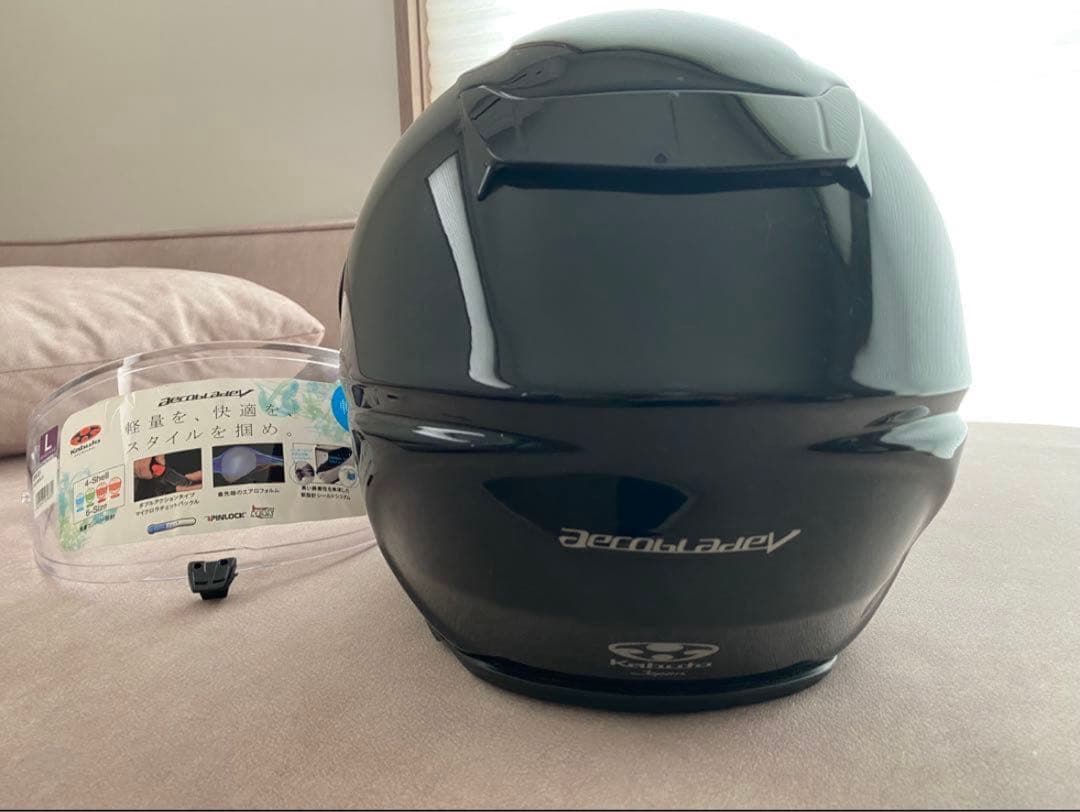 kabuto フルフェイスヘルメット ブラック ブルーシールド