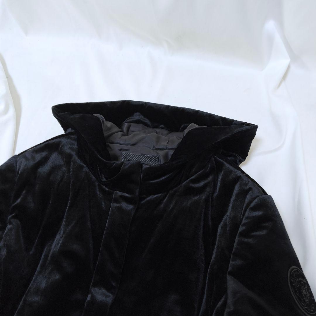 近年・美品✨フォクシー 大きいサイズ ベルフレアパフジャケット ベロアコート 黒