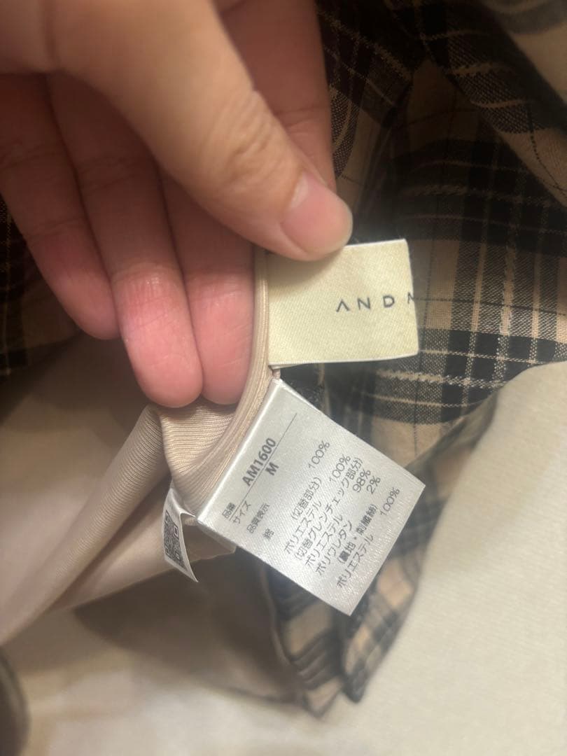 ワンピース andmary Juni check dress