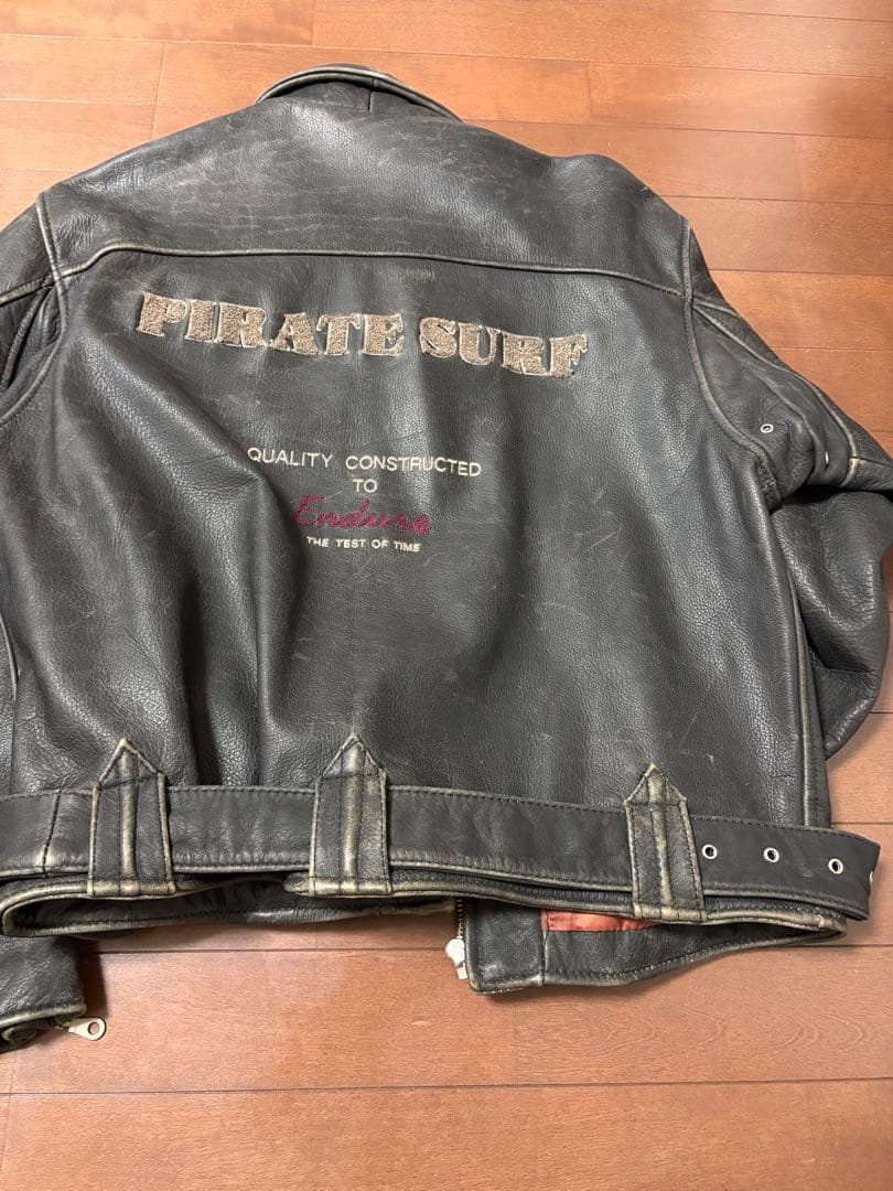 「レア」vintage PIRATE SURF リアルレザージャケット　本革