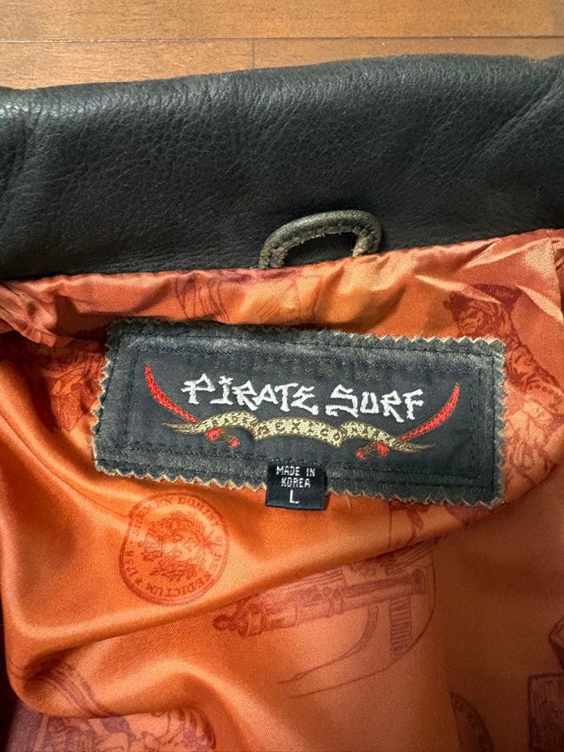「レア」vintage PIRATE SURF リアルレザージャケット　本革
