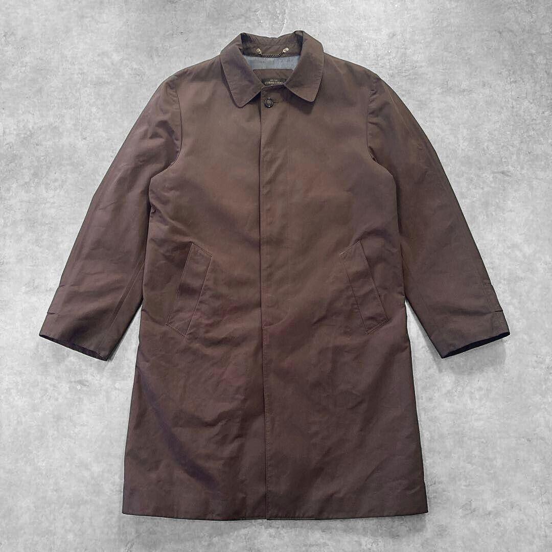 イタリア製 CORNELIANI ステンカラー コート L モカムース ブラウン