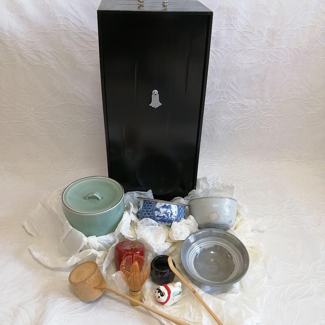 未使用 短冊 茶道具セット 抹茶茶碗 棗 建水 水差し他 抹茶碗