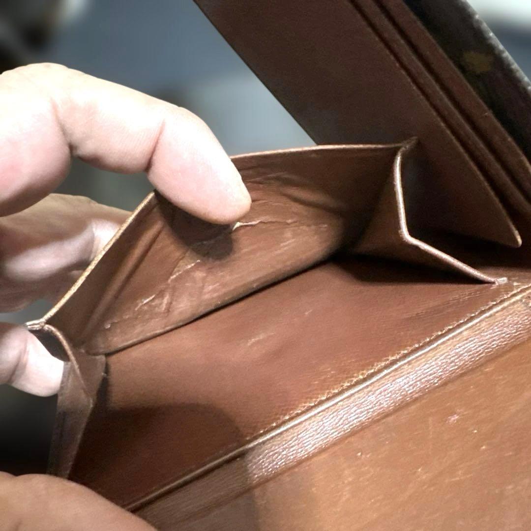 14☆優良品☆ヴィンテージ モノグラム♪2つ折り財布★ポケットあり