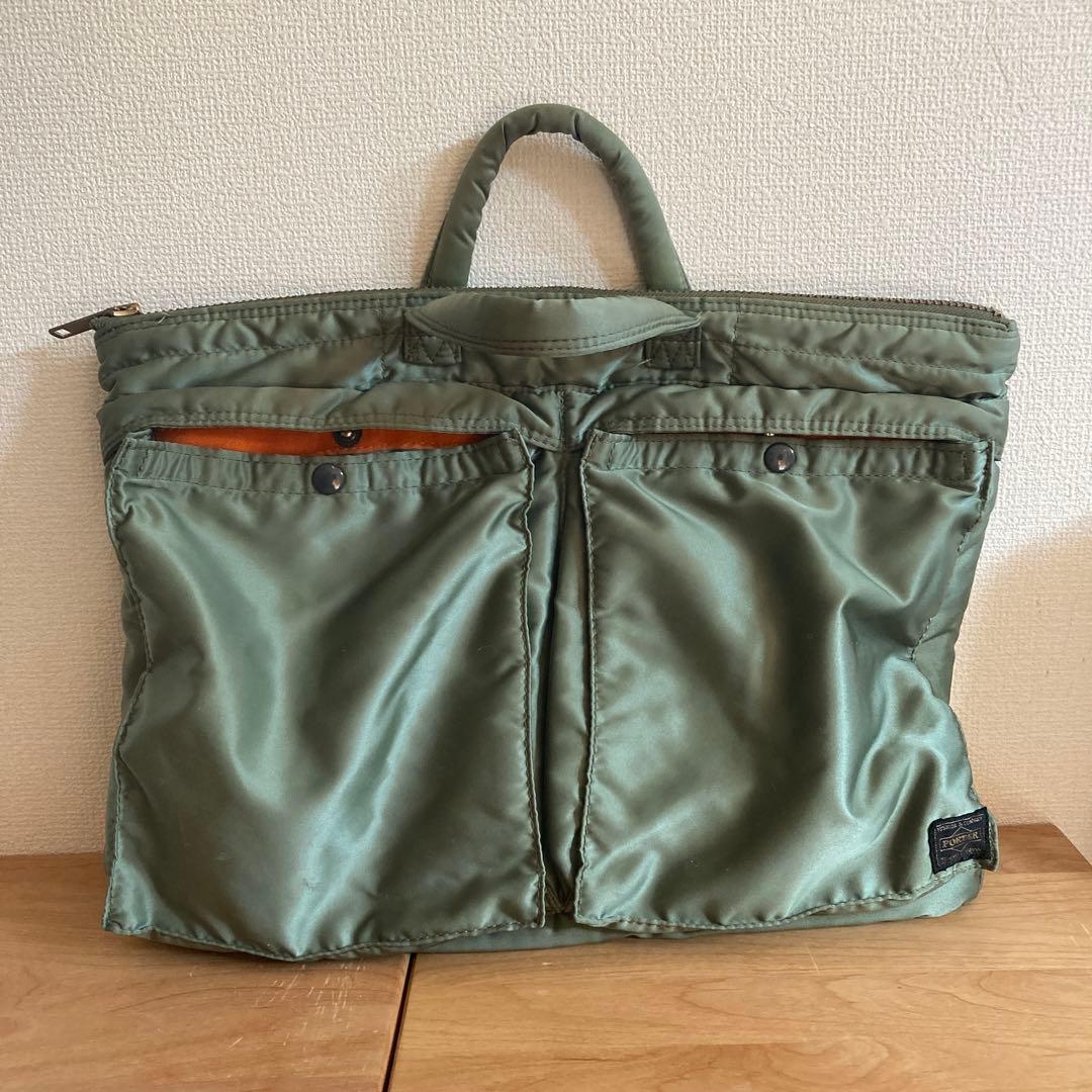 吉田カバン　PORTER タンカー　トートバッグ　A4サイズ　オリーブグリーン