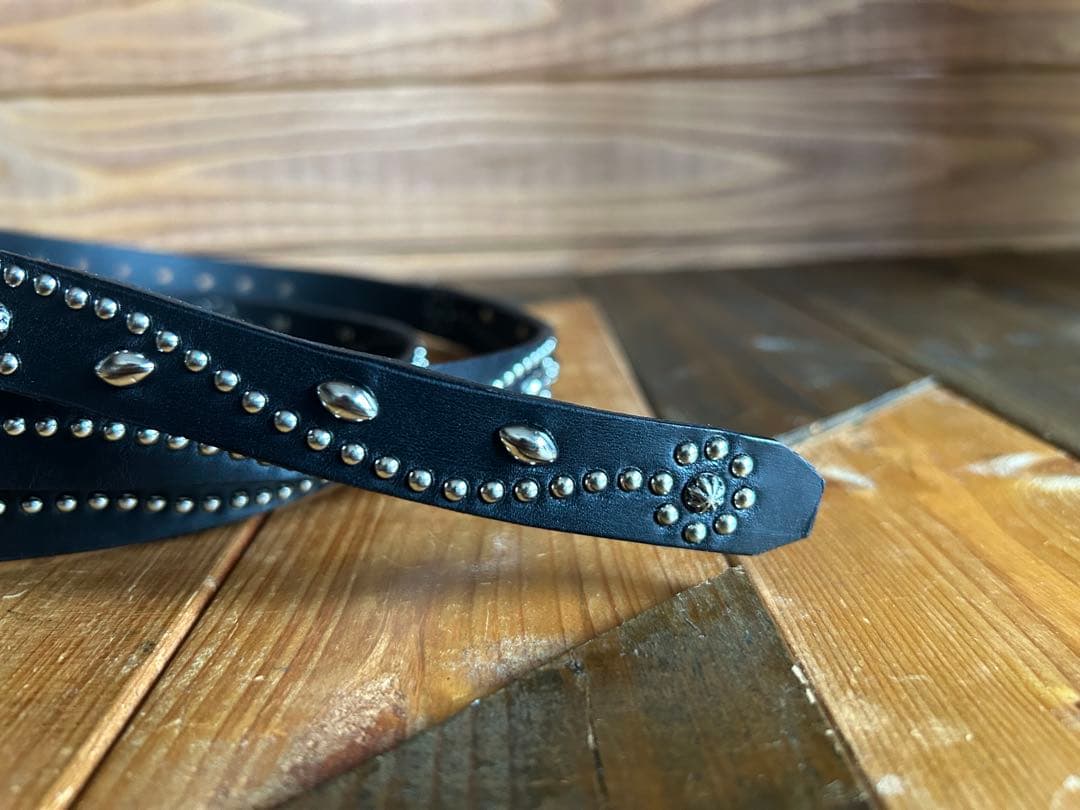 フルスタッズナローベルト18mm幅　シルバーセレクトフラワー htcナロー好き