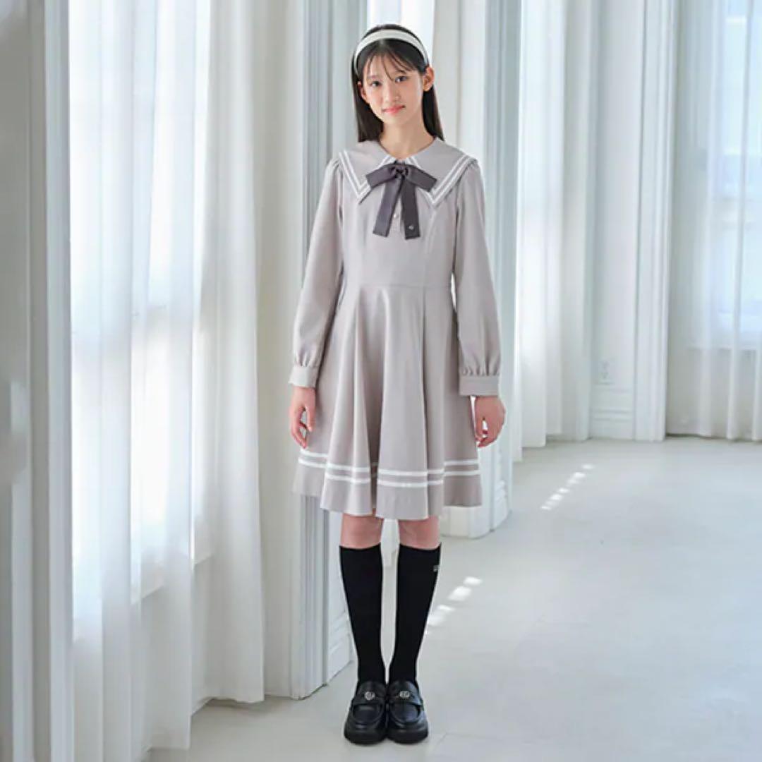 メゾピアノジュニア(mezzo piano junior)セーラーワンピース