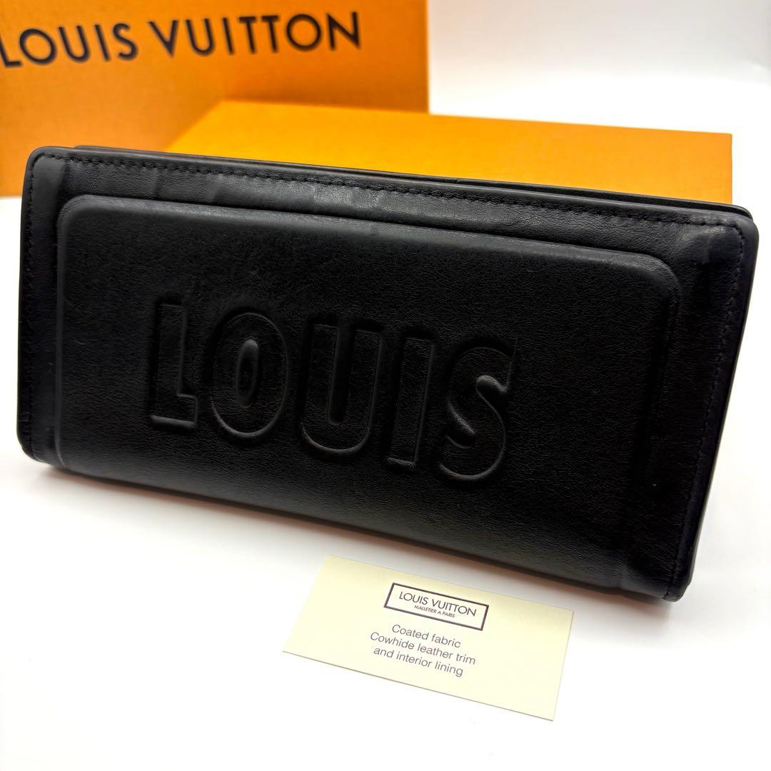 【美品・希少】ルイヴィトン ポルトフォイユ ブラザ ダークアンフィニ 長財布