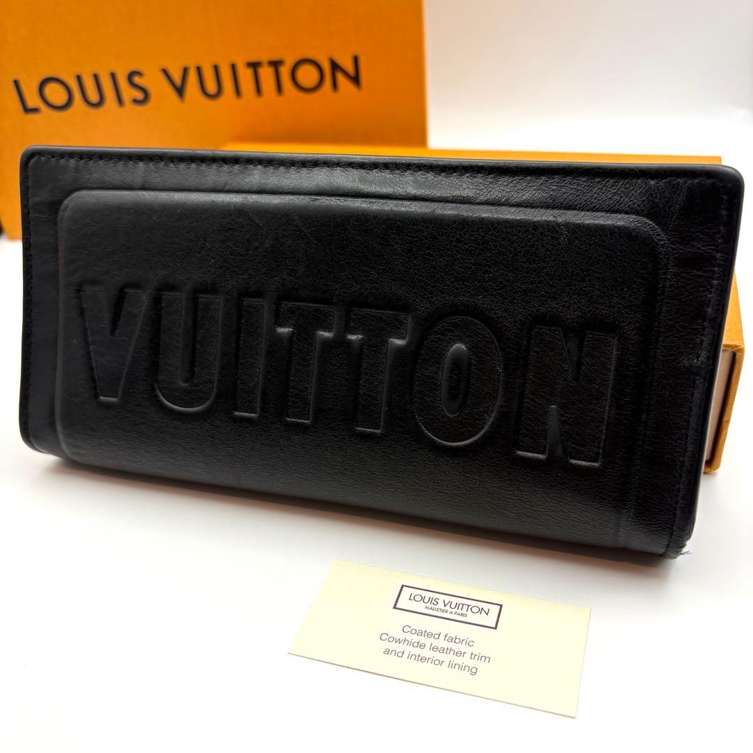 【美品・希少】ルイヴィトン ポルトフォイユ ブラザ ダークアンフィニ 長財布