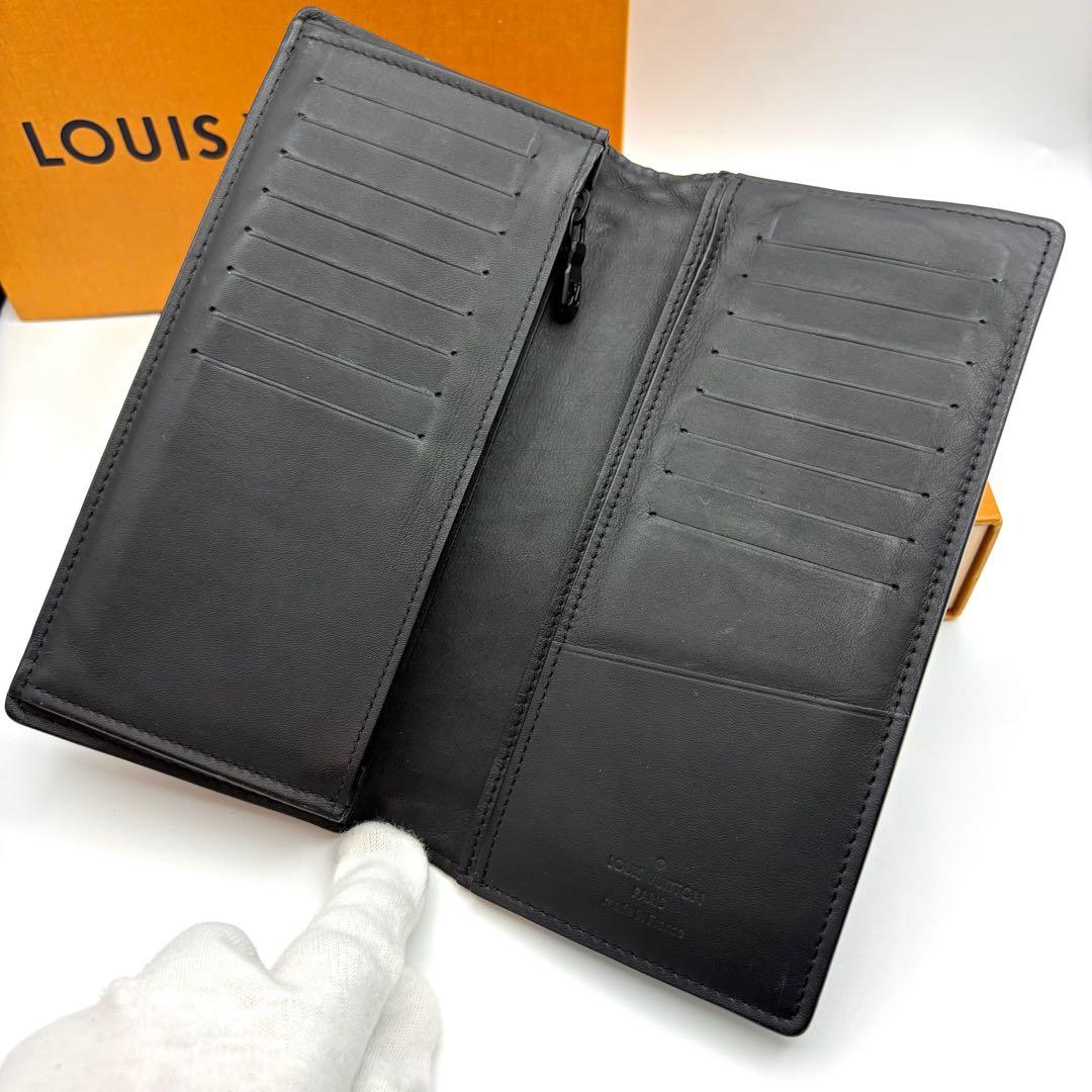 【美品・希少】ルイヴィトン ポルトフォイユ ブラザ ダークアンフィニ 長財布