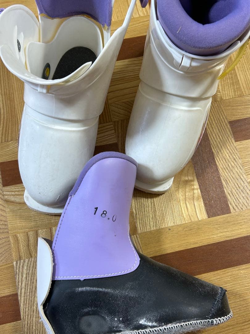 KAZAMA 子供用スキーセット　96cm ブーツ2足付