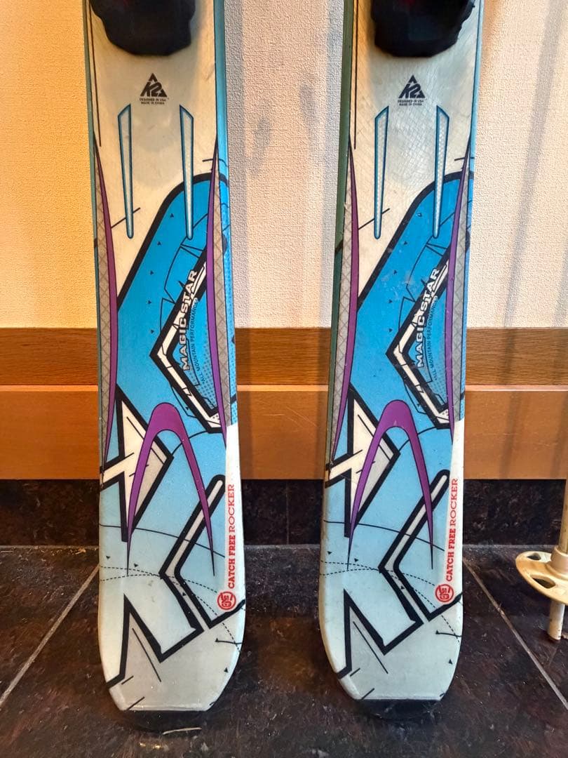 K2 163㎝ スキー板とストックセット