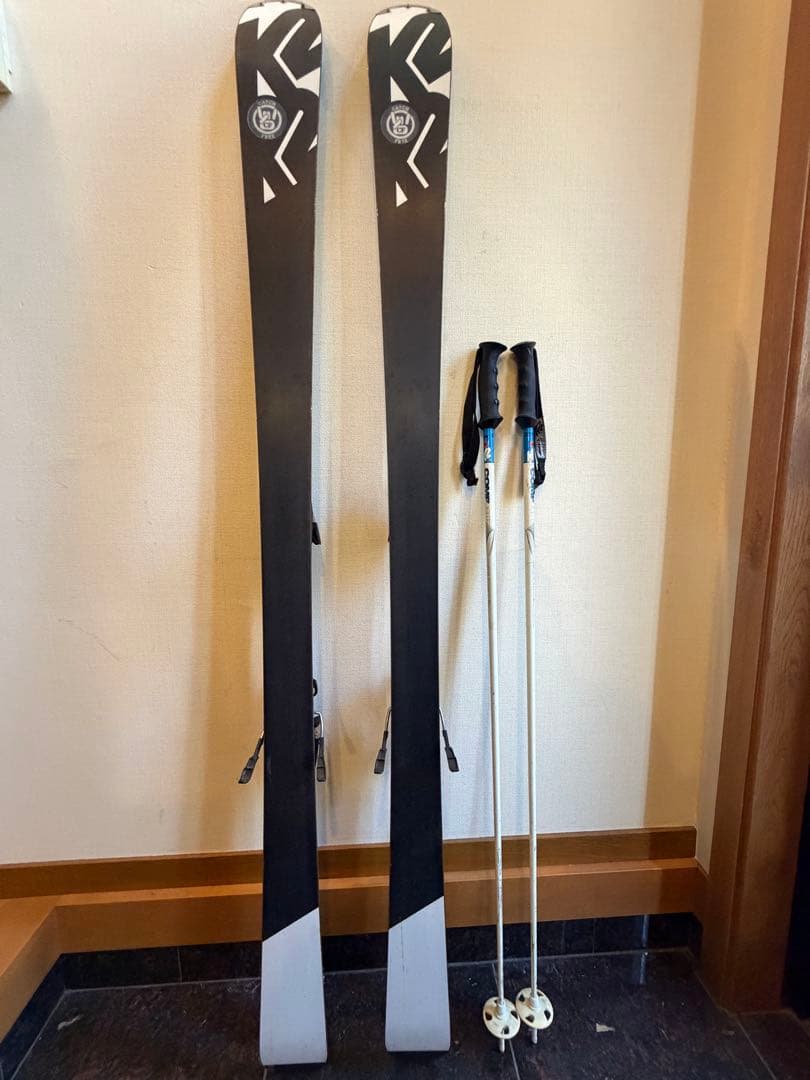 K2 163㎝ スキー板とストックセット