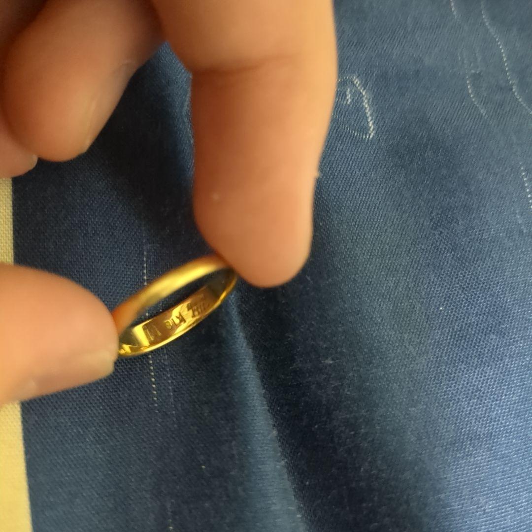 2点セット K18指輪 シルバー指輪