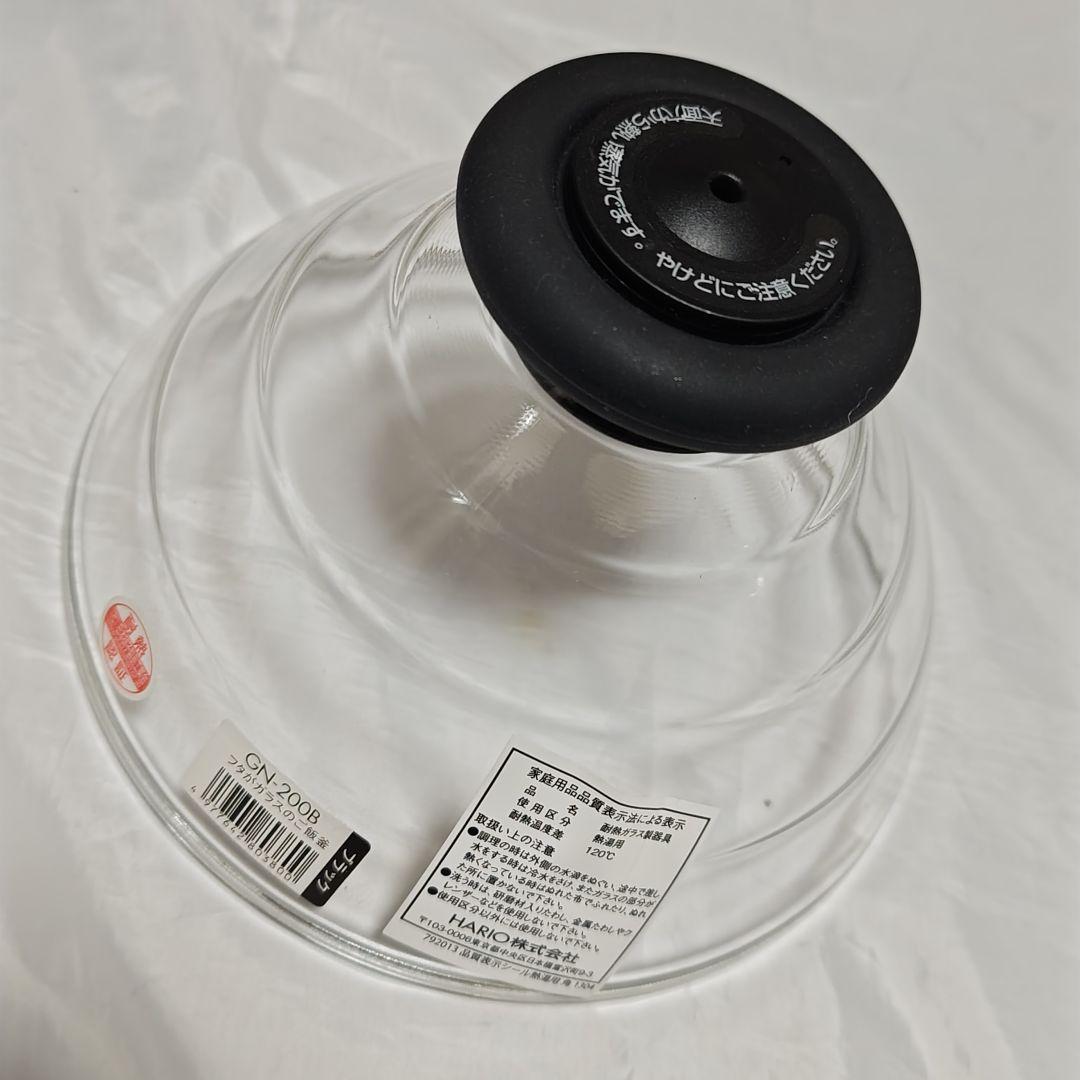 HARIO GN200B フタがガラスのご飯釜