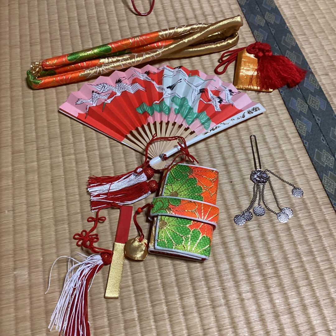 七五三7歳用　フルセット　帯幅18センチ　草履21センチ