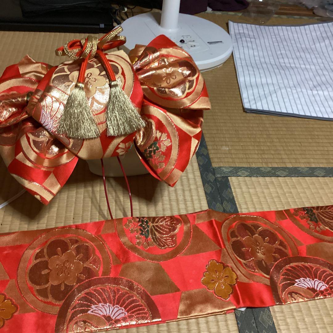 七五三7歳用　フルセット　帯幅18センチ　草履21センチ