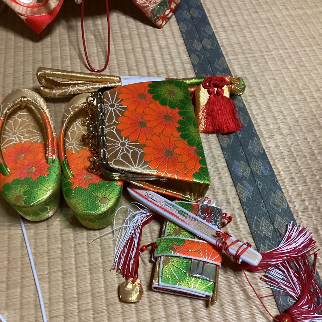 七五三7歳用　フルセット　帯幅18センチ　草履21センチ