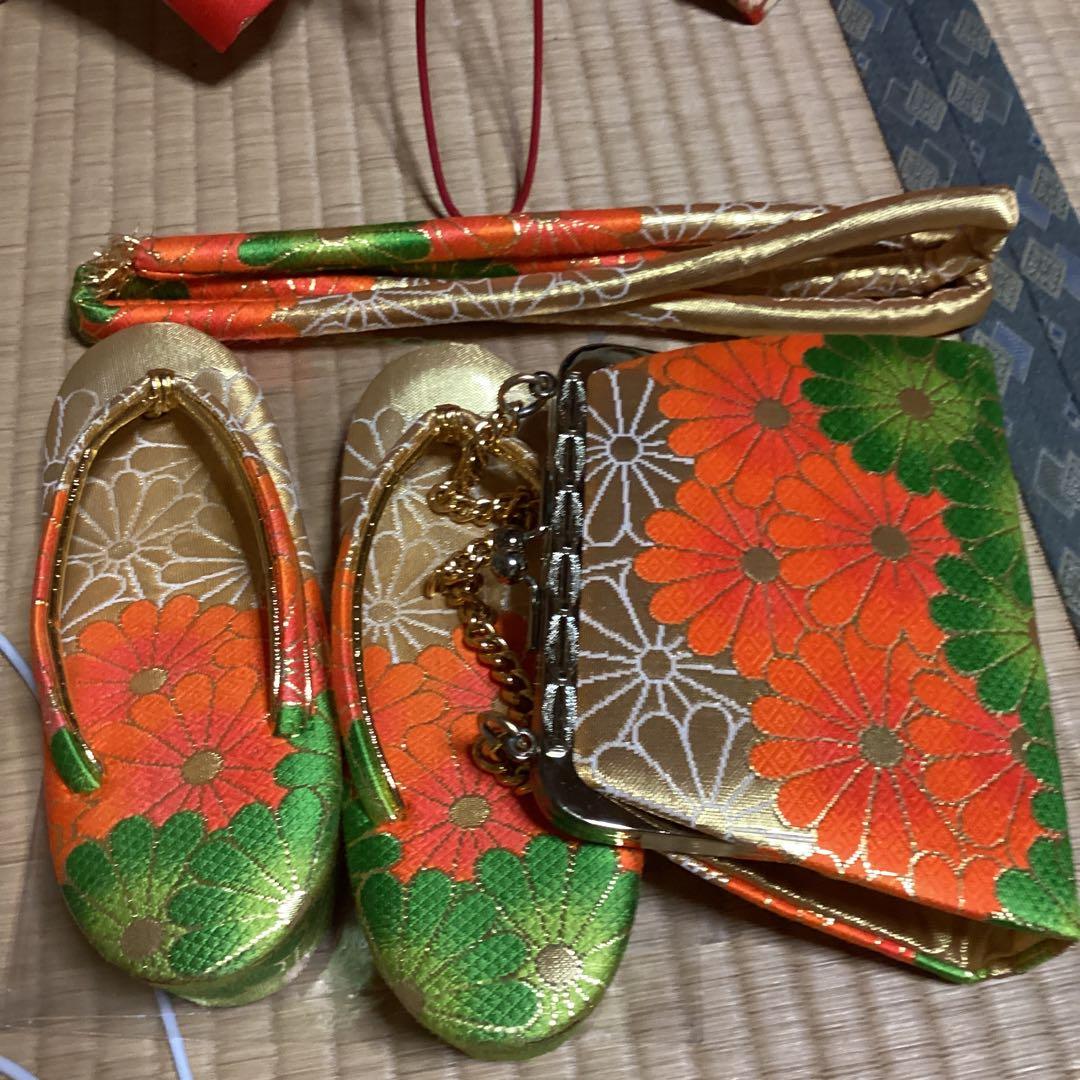 七五三7歳用　フルセット　帯幅18センチ　草履21センチ