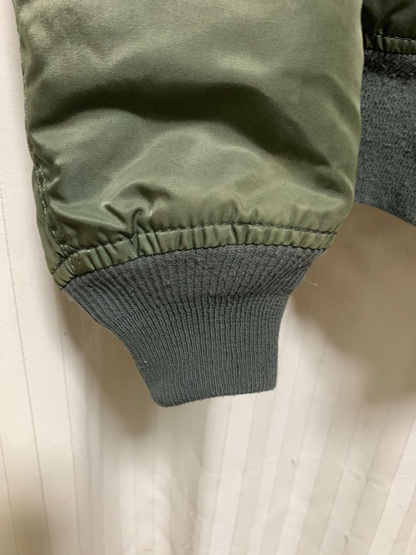 ALPHA. MA1. 90s. MADE. IN. USA カーキーMサイズ
