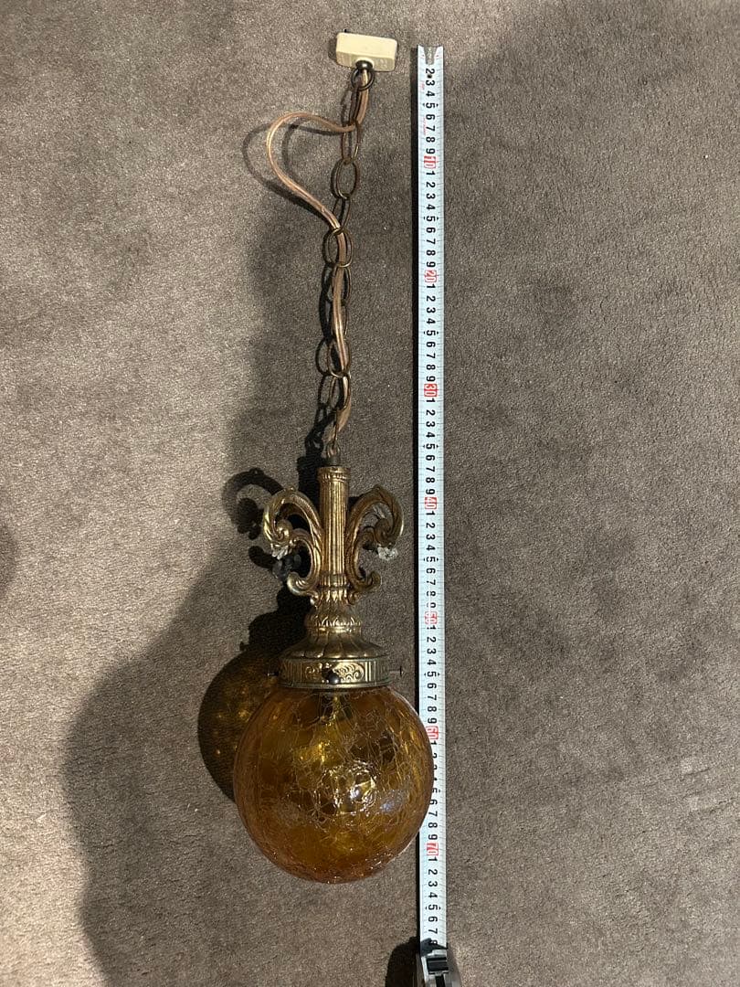 シャンデリアランプ オレンジ