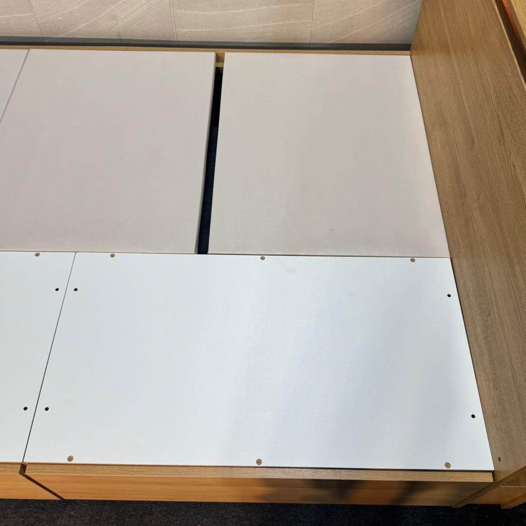 引取限定価格 ニトリ ベッドフレーム ダブル コンセント 収納付き d4741