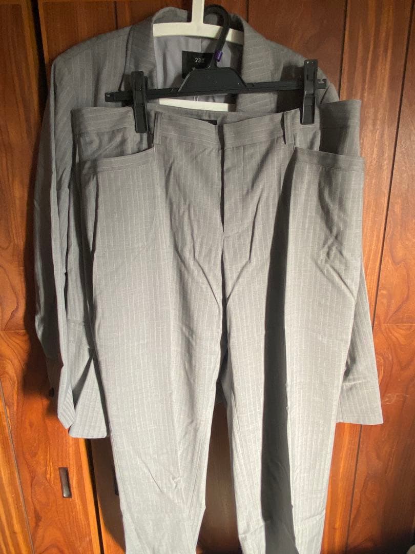 【58%引き】 23区　スーツ　セットアップ　グレー　ジャケット　パンツ　グレー
