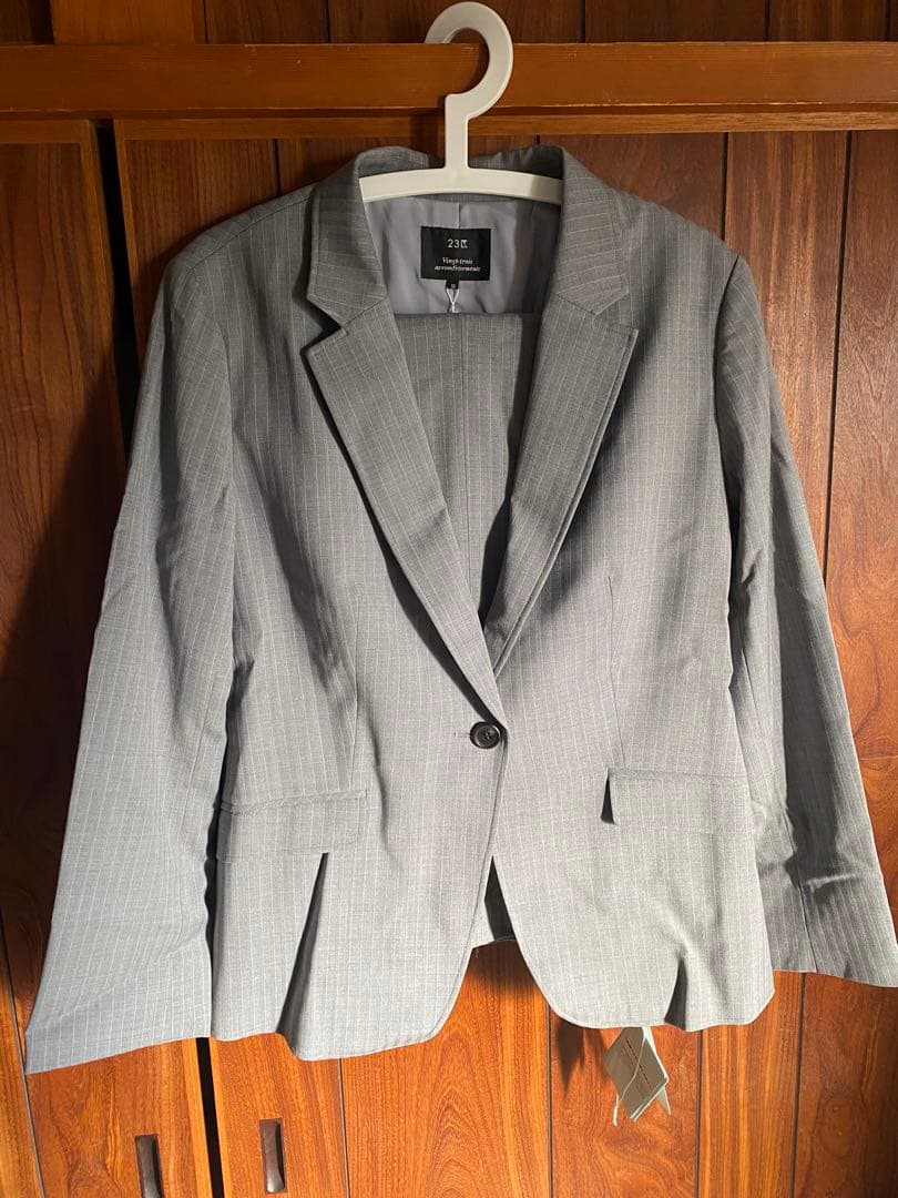 【58%引き】 23区　スーツ　セットアップ　グレー　ジャケット　パンツ　グレー
