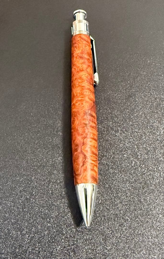 【新品未使用】工房楔 シャーペン0.5mmペンシルコルタ楔 花梨こぶ杢 木軸ペン