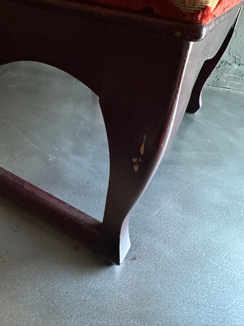 お値下げ‼️ヴィンテージ　スツール　ベンチ　金華織のような