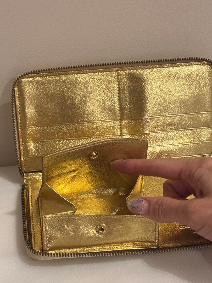 COMME des GARÇONS ゴールド 長財布