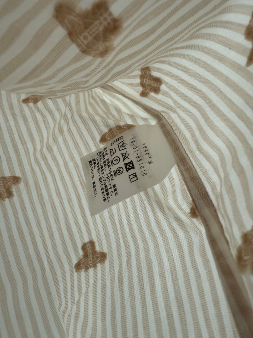 Vivienne Westeood redlabel リボン　ストライプシャツ