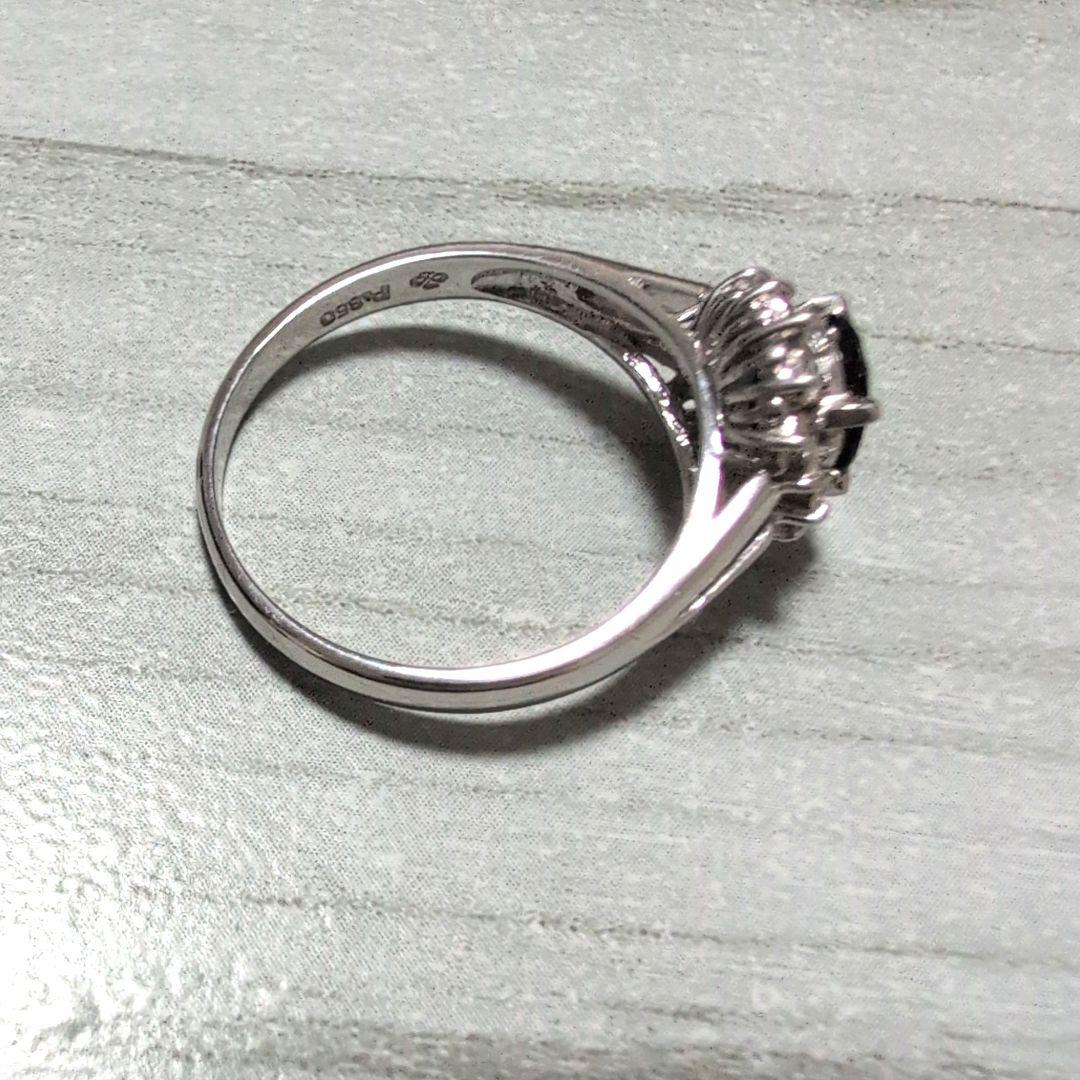 サファイア 指輪 camellia ダイヤ