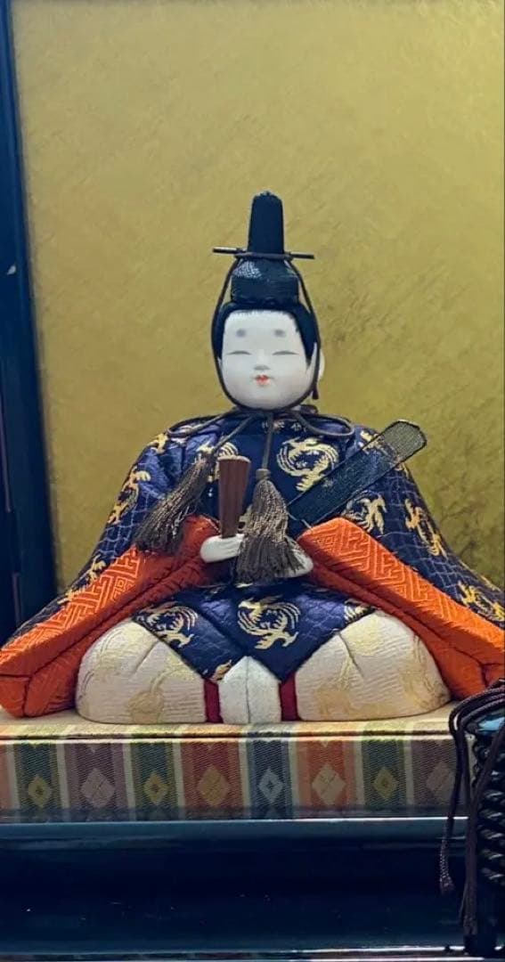 伝統的なひな人形セット　木目込賀茂雛　牡苑　玉房