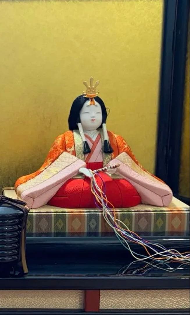 伝統的なひな人形セット　木目込賀茂雛　牡苑　玉房