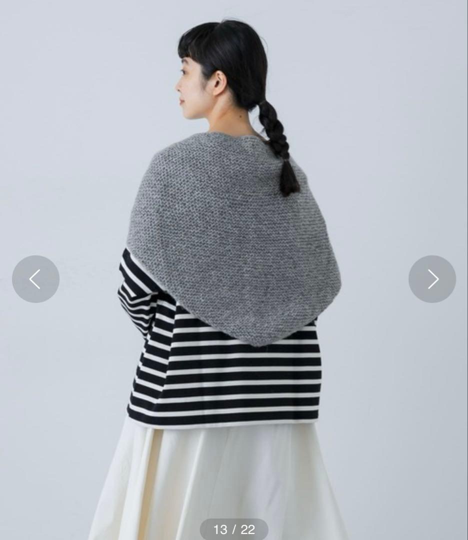 ＊新品　タグ付き＊　24AW かぐれ　ペルータッセルストール　ライトブルー