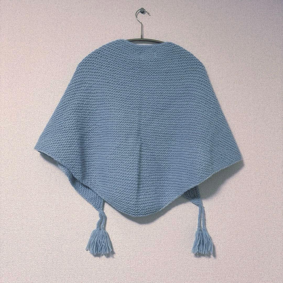 ＊新品　タグ付き＊　24AW かぐれ　ペルータッセルストール　ライトブルー