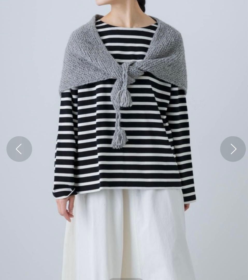 ＊新品　タグ付き＊　24AW かぐれ　ペルータッセルストール　ライトブルー