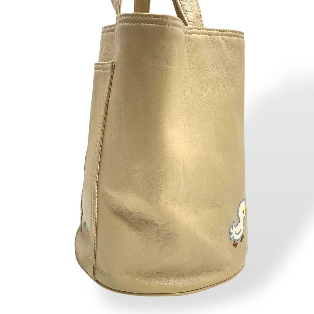 極美品　レア　familiar　ファミリア　トートバッグ　神戸元町限定　ベージュ