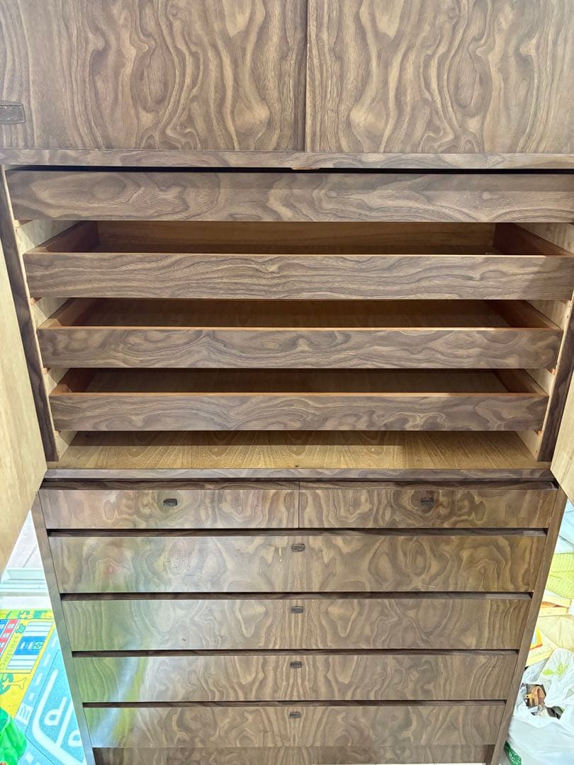 昭和レトロ　着物タンス　ウッドブラウン　埼玉県引取り限定