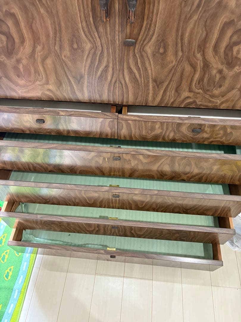 昭和レトロ　着物タンス　ウッドブラウン　埼玉県引取り限定